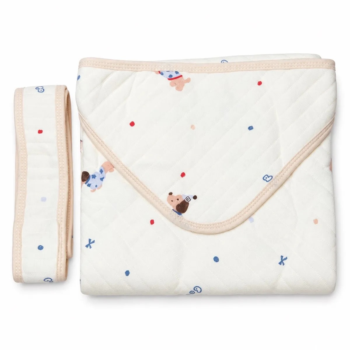Premium Muslin Hooded Blanket With Belt