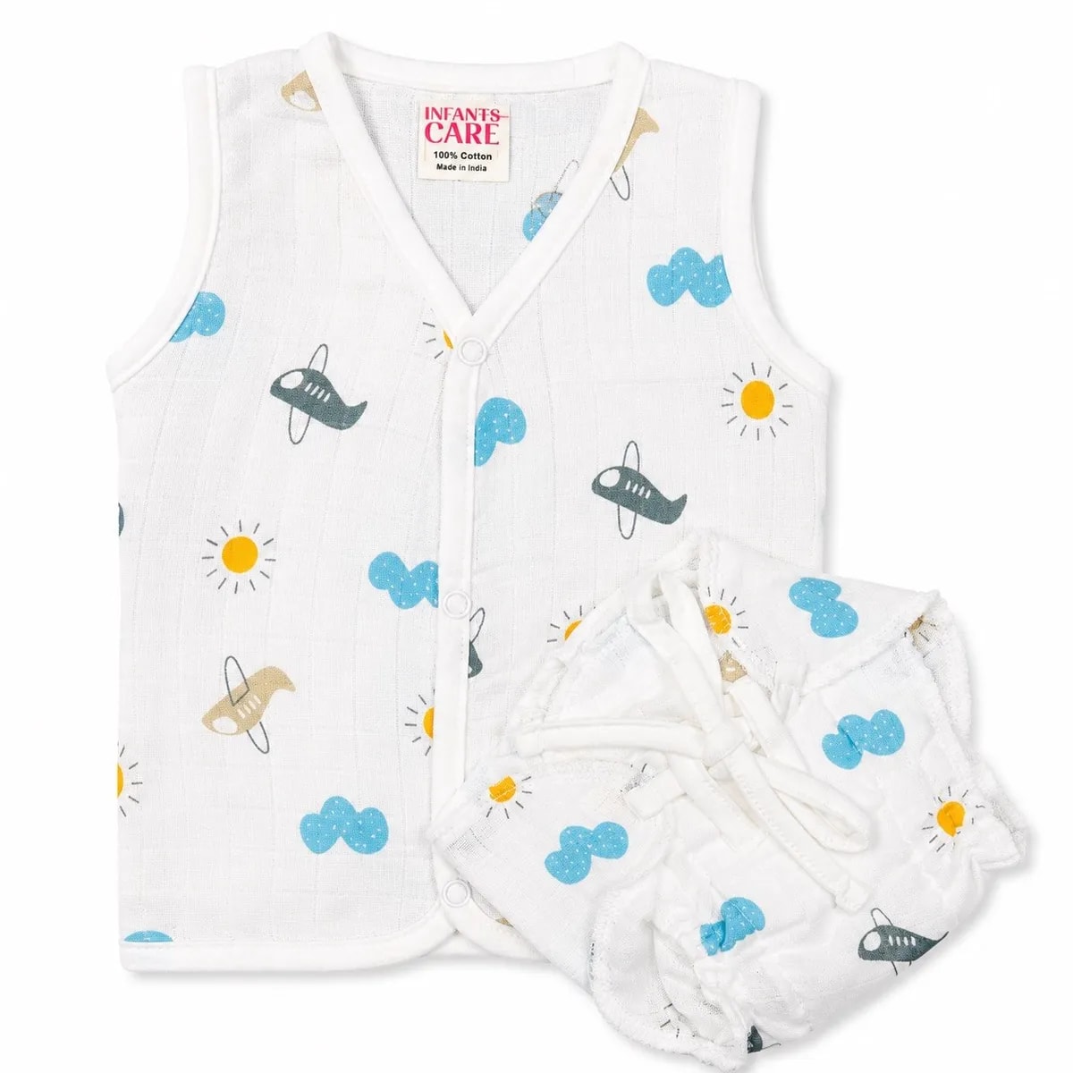 Muslin Jhabla Nappy Set