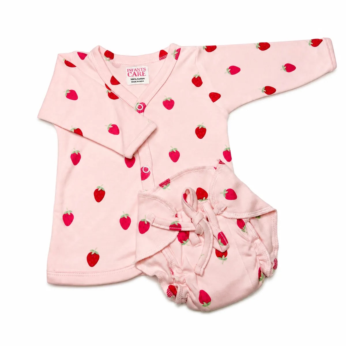 Full Sleeve Jhabla & Nappy Set