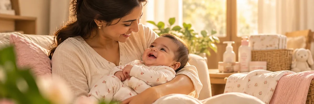 Sunlit Mother and Baby Cuddle.png